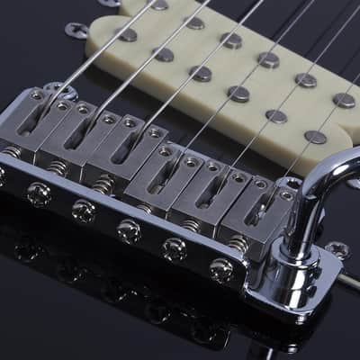 Schecter MV-6 Solidbody Electric Guitar, Gloss Black image 6