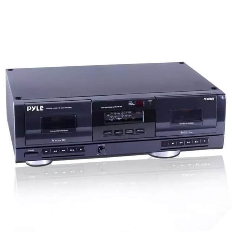 Dual Stereo Cassette Deck Player & USB Audio Recorder – Digitize Your Analog Music image 1