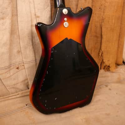 Airline Jetson's One Pickup Solid Body 1960's Redburst image 8