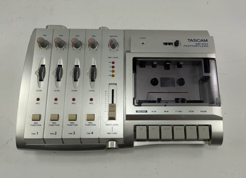 TASCAM MF-P01 Portastudio Multitrack Cassette Recorder 2000s - Silver image 1
