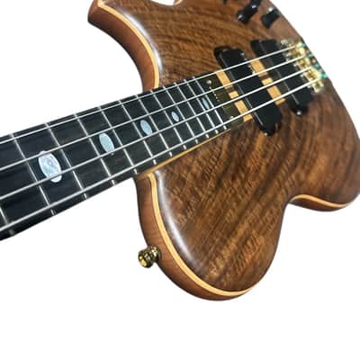 Alembic Crest 4 Medium Scale (32"), Walnut / Ebony / Side Led's *Similar On Order, ETA Oct 2026 image 8