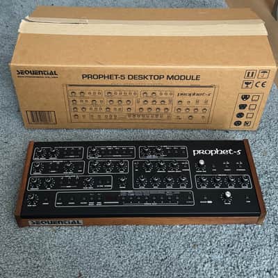 Sequential Prophet-5 Desktop 5-Voice Polyphonic Synthesizer 2021 - Present - Black with Wood Sides image 3