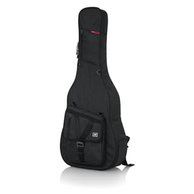 Gator GT-ACOUSTIC-BLK Transit Series Acoustic Guitar Bag w/ Backpack Straps image 1