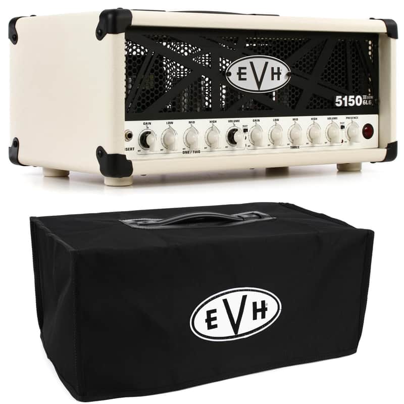 EVH 5150III 50-watt 6L6 Tube Head with Cover - Ivory image 1