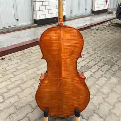 Stradivarius style 4 Strings Student Cello 4/4 with bow/Bag,flame back image 6