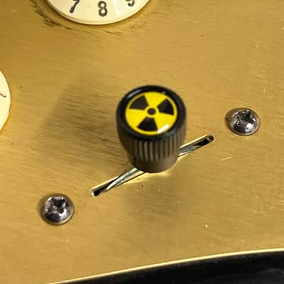 Kinnatone RadioActive Fallout Switch tip for Blade style switch 3 or 5 way Black Strat tele image 3