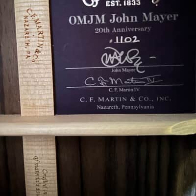 Martin OMJM John Mayer 20th Anniversary acoustic/electric - Platinum Gray Burst /4lbs. 6.1oz. #2909423 image 2