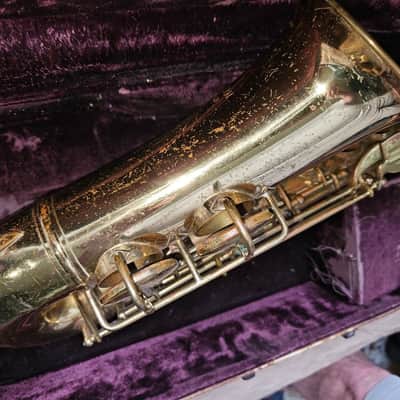 Pan America alto saxophone in case. USA. Vintage. Brass. Very good condition image 8