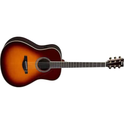 Yamaha LL-TA TransAcoustic Dreadnought Acoustic Electric Guitar w/ Reverb and Chorus - Brown Sunburst image 3