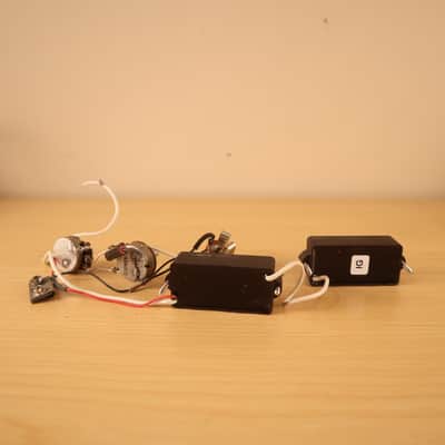 Vintage 1990's EMG P-Bass Pickups with Wiring Harness and Pots image 2