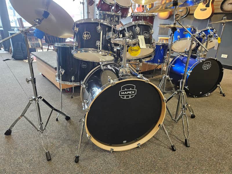 Mapex Venus 5 Piece Complete Drumset (incl. snare stand, throne, kick pedal, hi-hat, crash &ride cymbals w/stands) image 1