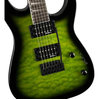 Jackson Jackson JS Series Dinky JS20 DKQ 2PT Electric Guitar, Amaranth Fingerboard, Transparent Green Burst image 3