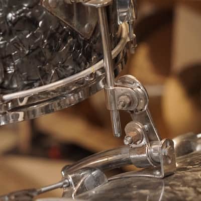 Gretsch 12/14/20/5.5x14" Round Badge Drum Set - 1960's Black Diamond Pearl image 13