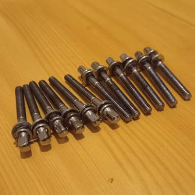 Tama Tension rods set 12 pc for Superstar, Imperialstar, Artwoood 70s-80s - Chrome image 2