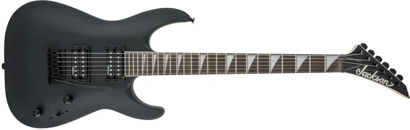 Jackson JS22 DKA Dinky Satin Black Finish Double Cutaway Electric Guitar image 1