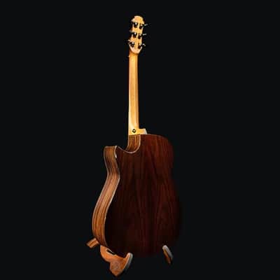 Hozen Guitars Black Label Fan-Fret Modified Dreadnought Spruce, Indian Rosewood w/Anthem image 15