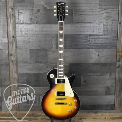 Pre-Owned Epiphone '59 Les Paul - Tobacco Sunburst with Hard Shell Case image 2