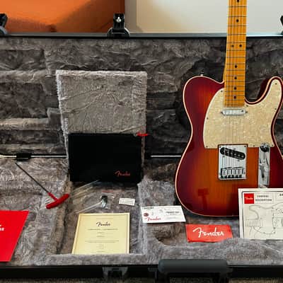 American Ultra Telecaster, Maple Fretboard Plasma Red Burst image 10