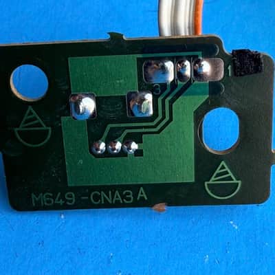 CASIO LK-92TV Lighting Keyboard Part: MIC Volume Board PCB M649-CNA3 image 5