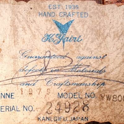 1979 Yairi YW-800G Japan Vintage Grammer Guitar Style - Natural+DeluxeHard Case image 24