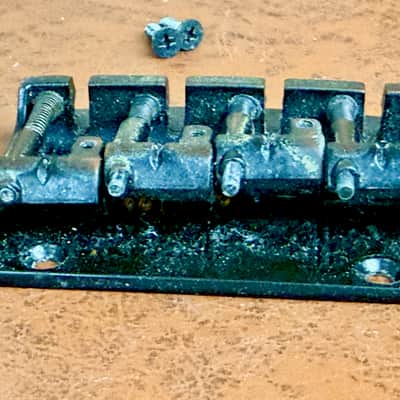 1980's Ibanez Accu-Cast BII Bass Guitar Bridge from RB-850 Roadstar II Black image 7