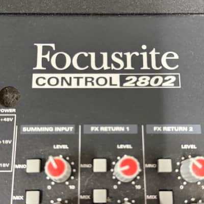 Focusrite Control 2802 Mixer & DAW Controller 2010s - Gray / Silver image 3