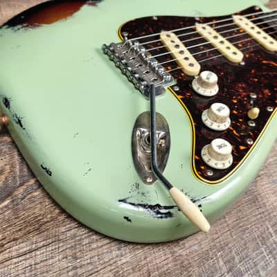 MyDream Partcaster Custom Built - Surf Green over Sunburst Izabella image 7