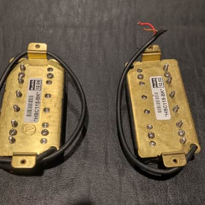 Artec Adjustable Poles Humbucker Set HBC115 Black image 2