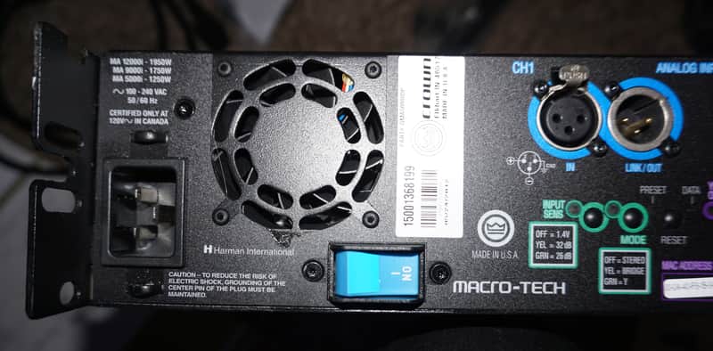 Crown Macro Tech MA 5000i Factory Repaired & Warranted TESTED! USA
