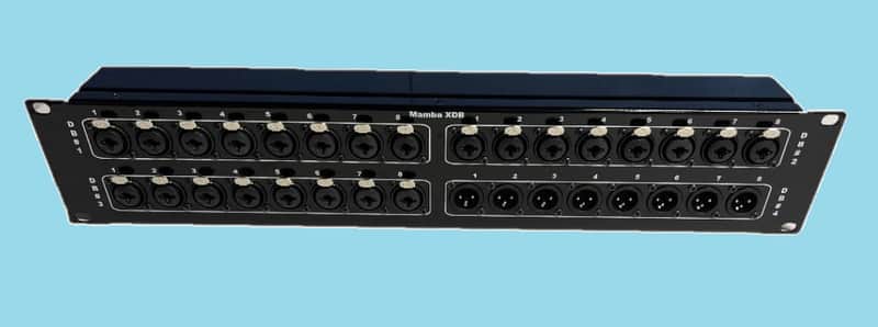 Mamba 24 Combo & 8 Male to 4 DB25 Tascam Pin Out 2RU Patch Bay / Breakout box image 1