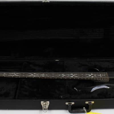 2006 ESP LTD F-405FM 5-String Bass, See Thru Black, Custom Tribal Inlays, Rare! image 18