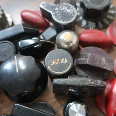 Vintage 1950s-2000s Guitar Parts Lot 300+Pieces Gibson Epiphone MIJ LP Fender Teisco Vox Harmony Bakelite Knobs Tuners 5 Way Switch LP Bridge Electronics Washers Springs Screws Misc Parts Harmony Kay Teisco Acoustic Electric Luither Repair Shop Gold Mine image 7