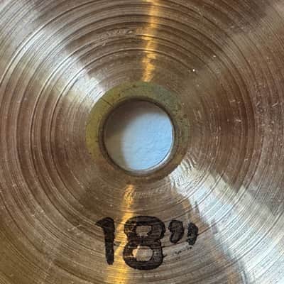 Paiste 18" 2002 Crash Cymbal 1974 - Black Label - Rare version with Big Beat hammering - VIDEO image 12