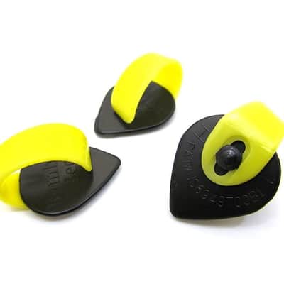 3 Pack Fred Kelly Bumblebee Thumb Picks  Jazz Teardrop  Large  Extra Heavy
