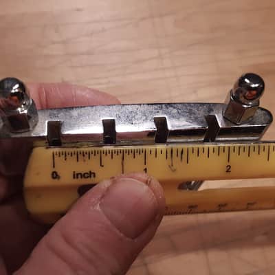 Unknown Bass Guitar Chrome Tailpiece for 4 String 2010s Chrome image 5