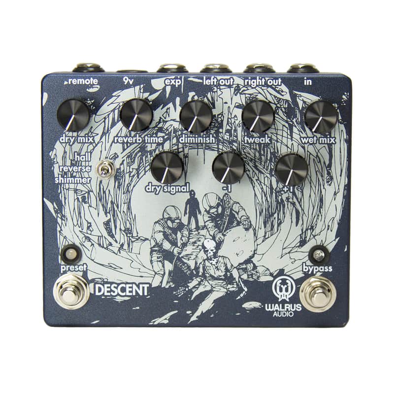 Walrus Audio Descent Reverb/Octave Machine Guitar Effects Pedal image 1