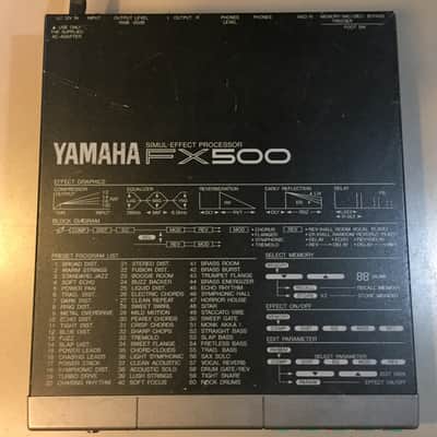 Yamaha FX500 Guitar Digital Multi Effects Processor Multi-Effects