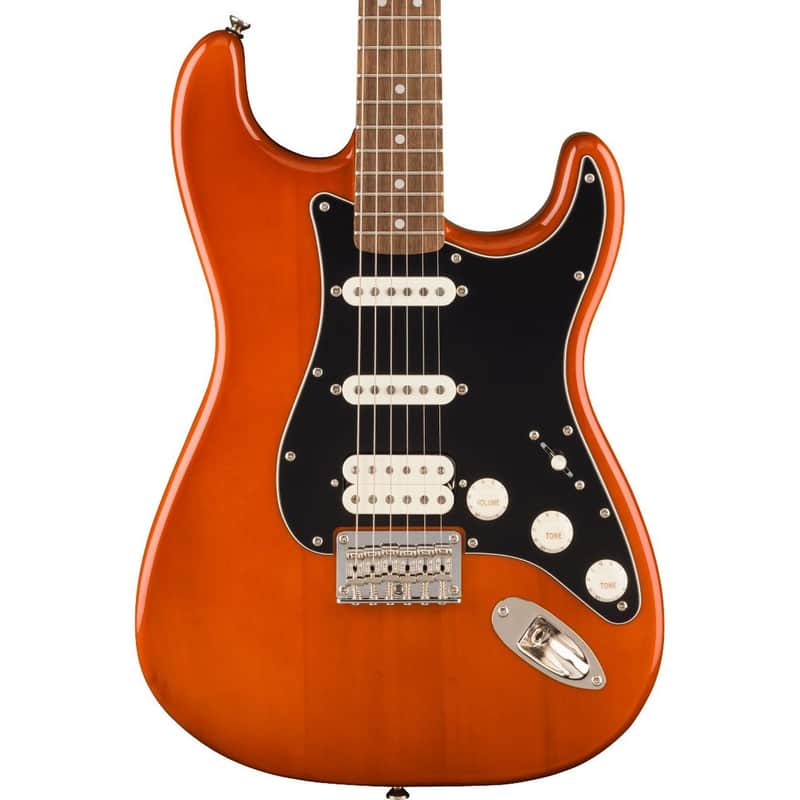 Squier Classic Vibe '70s Stratocaster HT HSS, Laurel Fingerboard, Black Pickguard, Mocha image 1