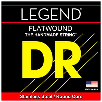 DR Strings FL-45 Legend Flatwound Electric Bass Strings (45 65 85 105) image 1