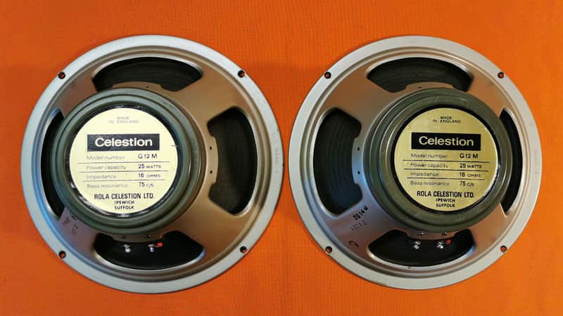1971 Celestion G12M T1221 with 75Hz Pulsonic cones (x2) image 1