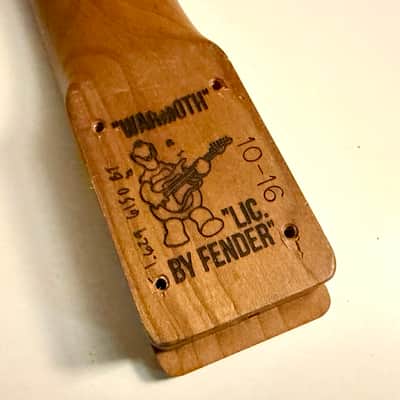 (with Kluson tuners) USA Warmoth Telecaster neck in Roasted Maple image 3