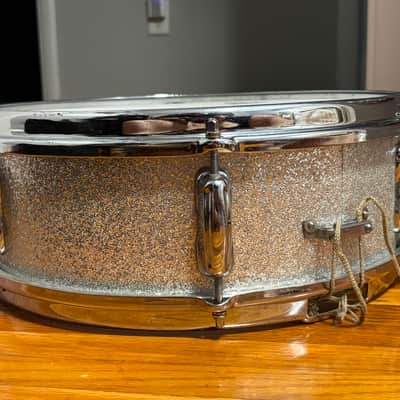 1965 Slingerland Snare Drum- Silver Sparkle image 4