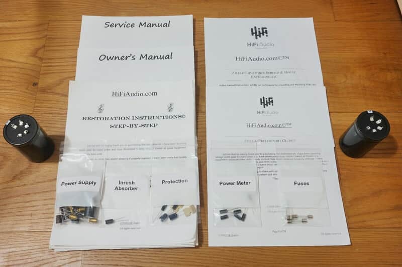 Rotel RB-2000 restoration kit filter capacitor repair rebuild fix image 1