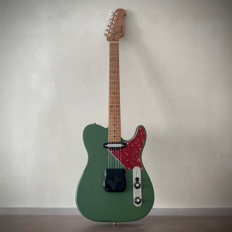 OPT GUITARS - THEMA 1 / T-TYPE / FORREST GREEN / TORTOISE SHELL (TELECASTER) - CUSTOM ORDER ONLY image 1