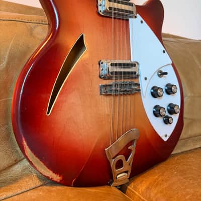 1965 Rickenbacker 360/12 Fireglo, Original Toaster Pickups, OHSC image 13