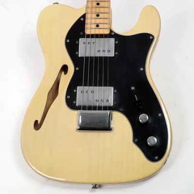 1978 Fender Telecaster Thinline - Original Transparent Blonde Finish- Large Neck Profile - Wide Range Pickups image 8