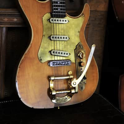 Postal Handmade Memphis Rocket Deluxe Antique Natural Bigsby Fender 57/62 Strat pickup Set image 10
