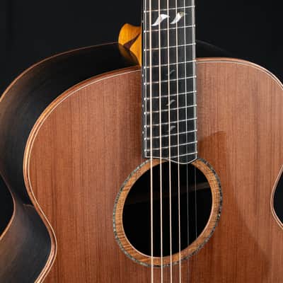 Lowden O-50 Ancient Bog Oak and Sinker Redwood with Leaf Inlays NEW image 7
