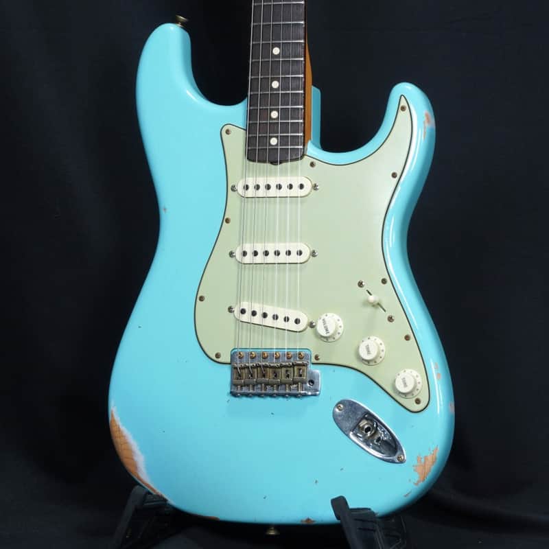 FENDER CUSTOM SHOP Limited Edition 1960 Stratocaster Relic -2022- Faded Daphne Blue [CZ561617] (05/11) image 1