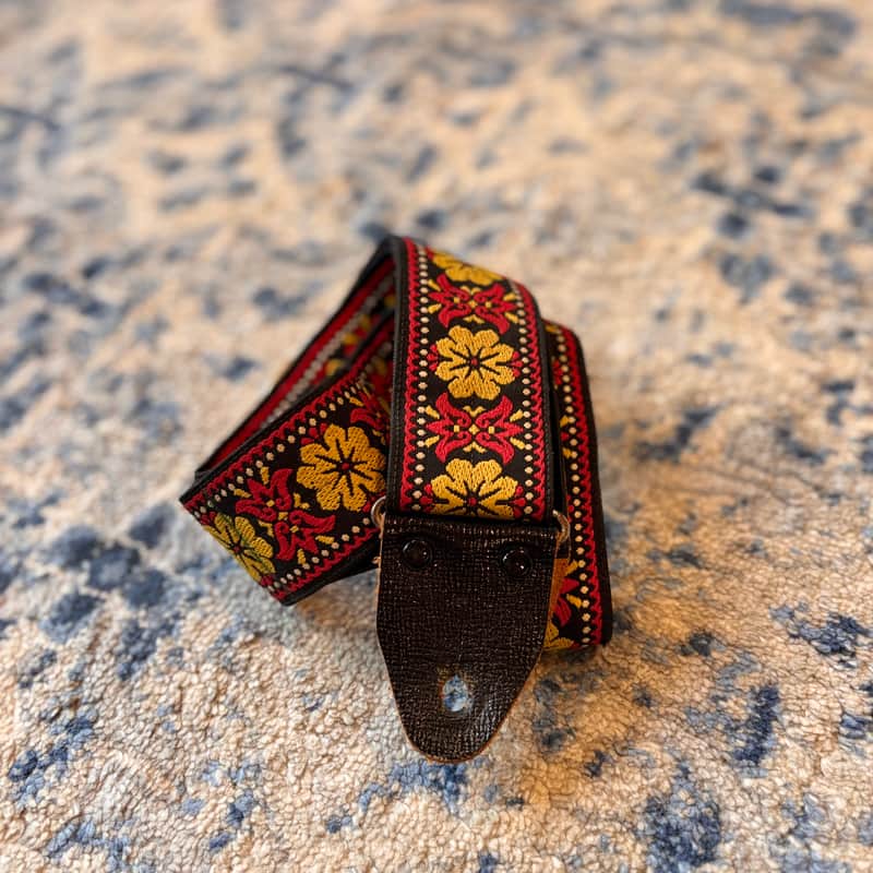 Ace Style Vintage 70's Strap USA - Red and Gold image 1
